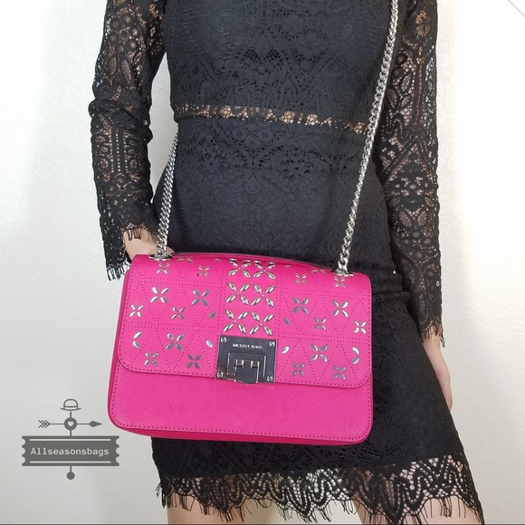 Michael Kors Handbags - NWT Michael Kors studded leather medium flap bag